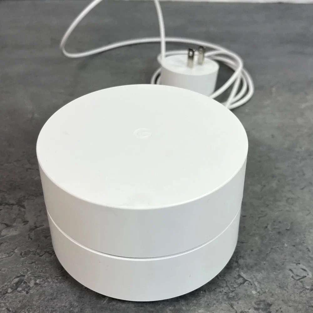 Google Wifi AC1200 Mesh‎ Router Node White G013A w/ Power Adapter G1028